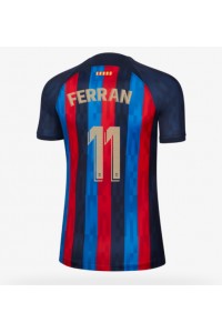 Barcelona Ferran Torres #11 Voetbaltruitje Thuis tenue Dames 2022-23 Korte Mouw